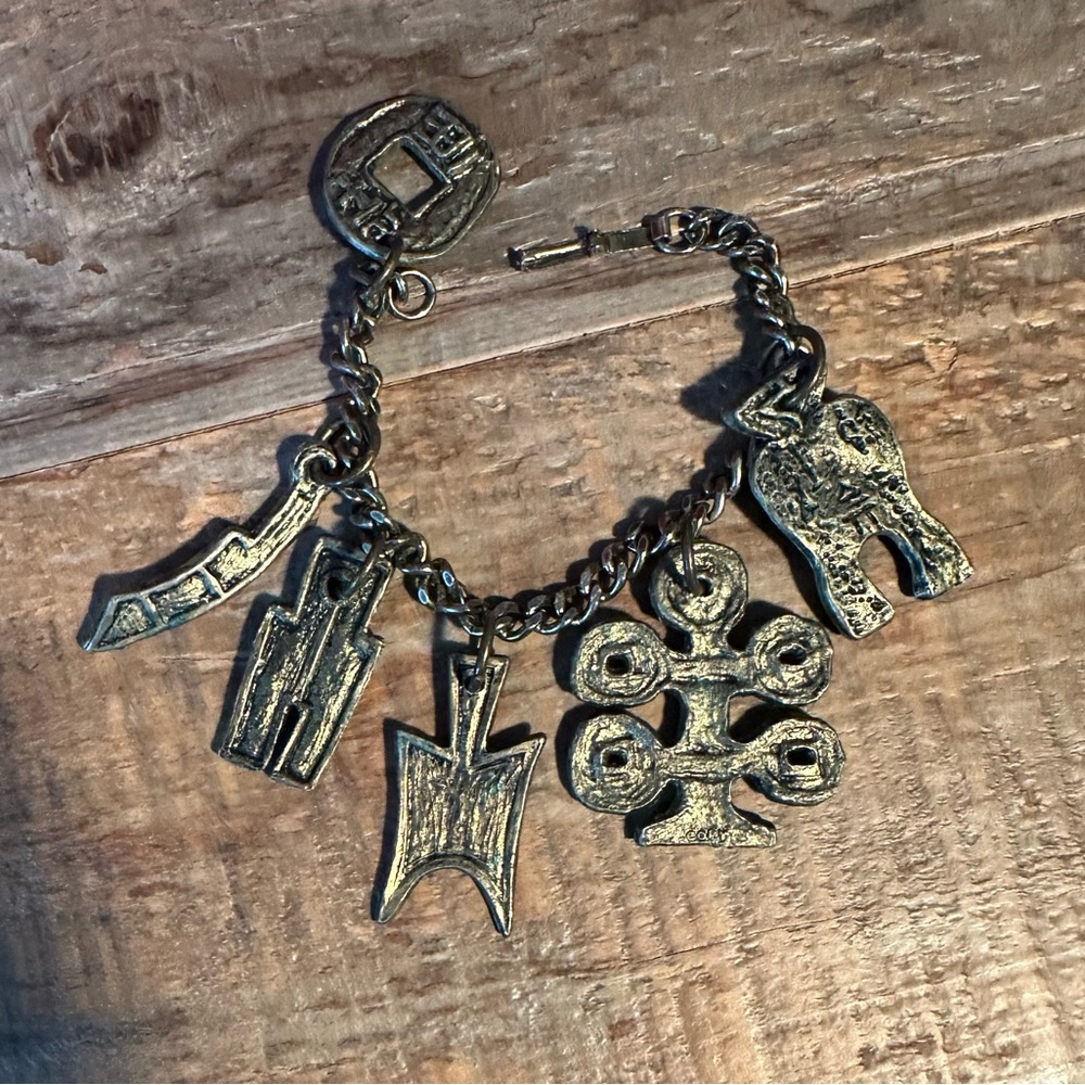 Antique Golden Charm Bracelet